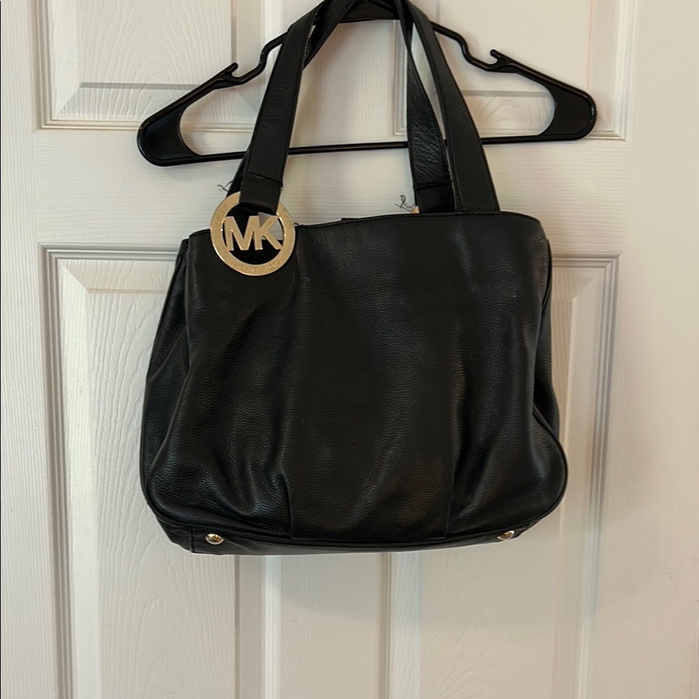 Michael Kors Black Tote Versatile Leather Bag